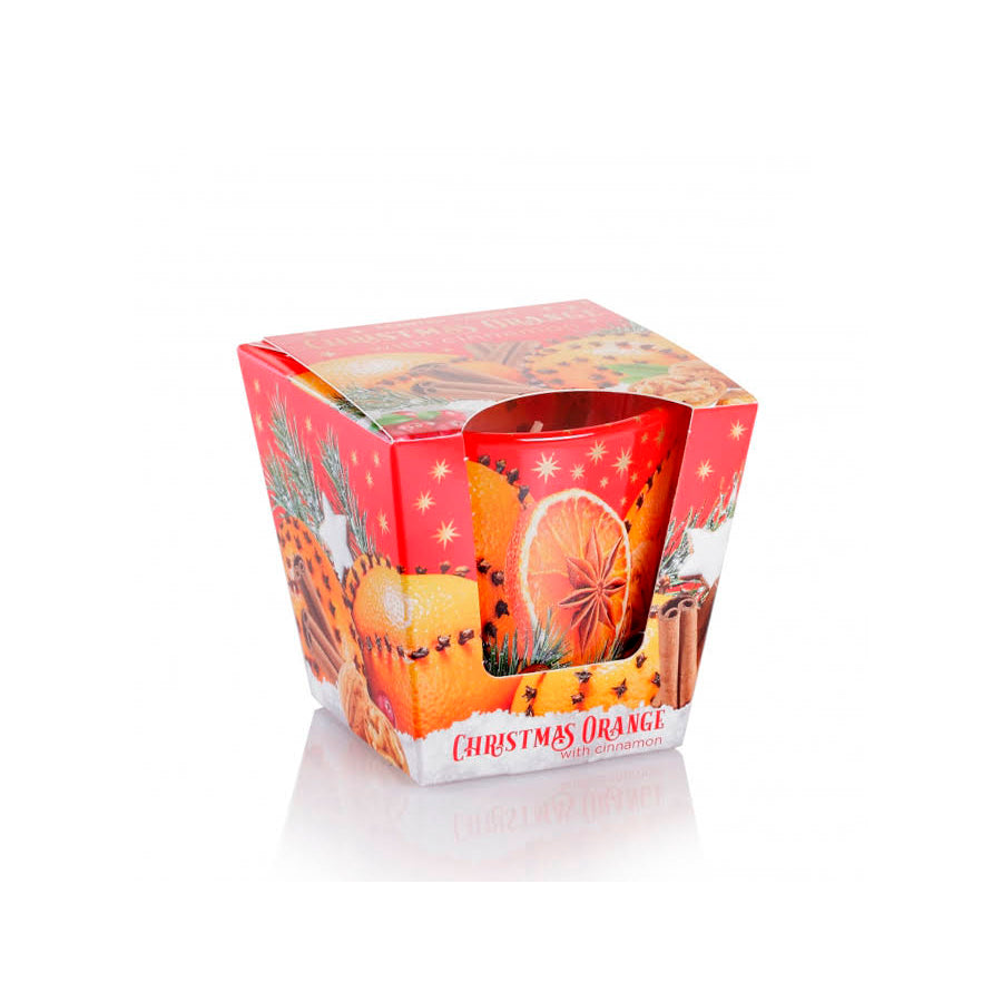 Vela Copo Vidro Cónico Christmas 115 gr