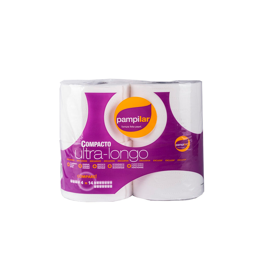 Pampilar Papel Higiénico Compacto Ultra Longo 4 un