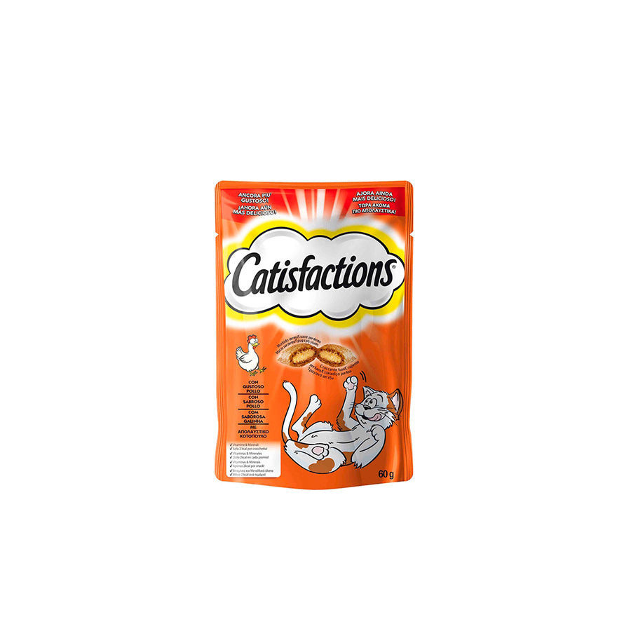 Catisfactions Snack para Gato de Galinha 60 gr