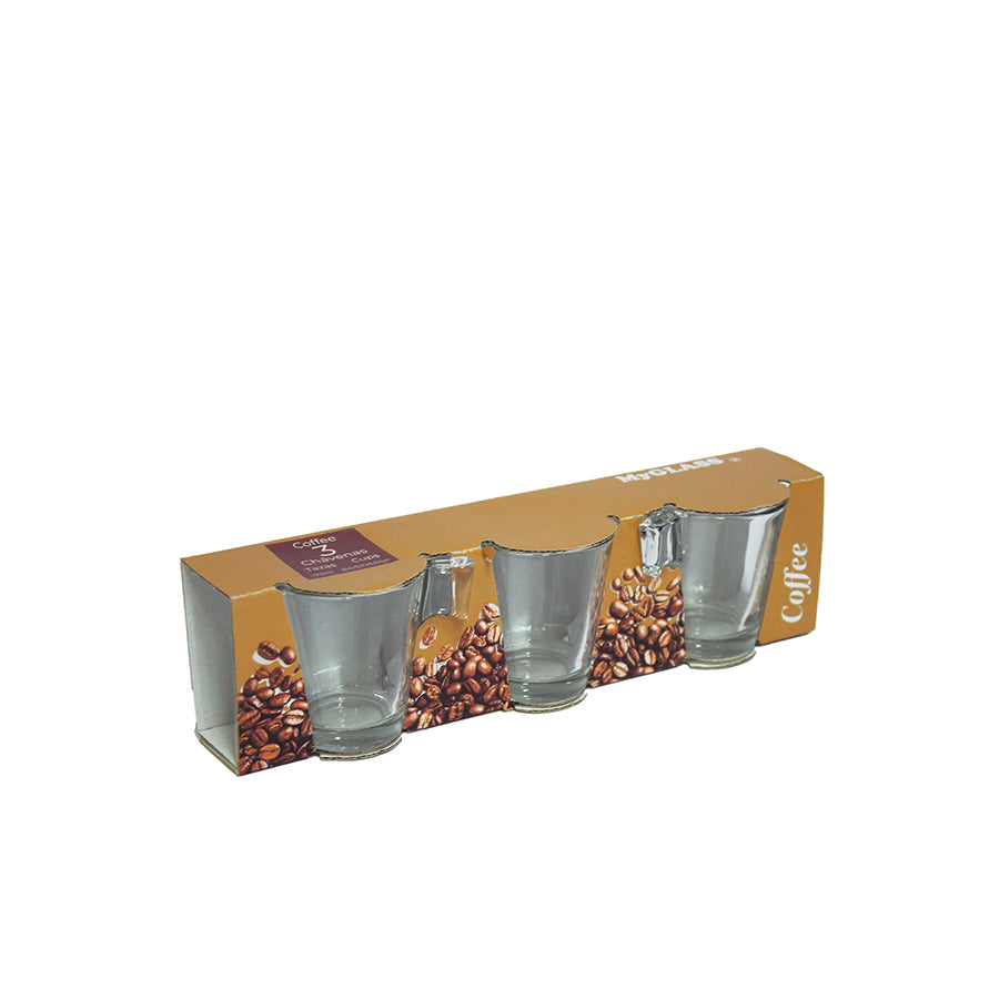 Pack 3 Chávenas de Café Plain 70 ml
