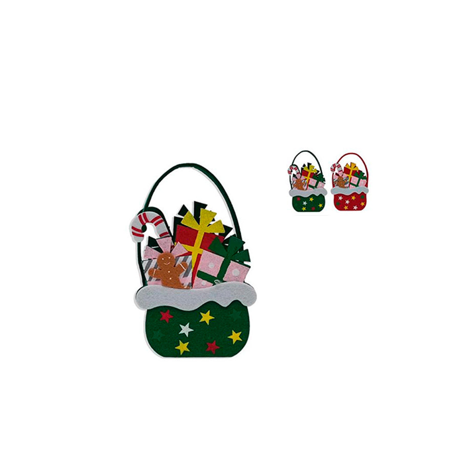 Decoração Natalícia Saco com Presentes 10 x 20 cm