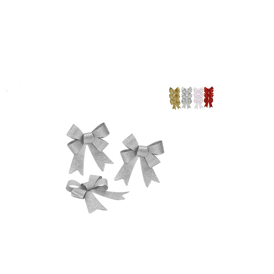 Pack 4 Laços de Natal 10 x 12 cm