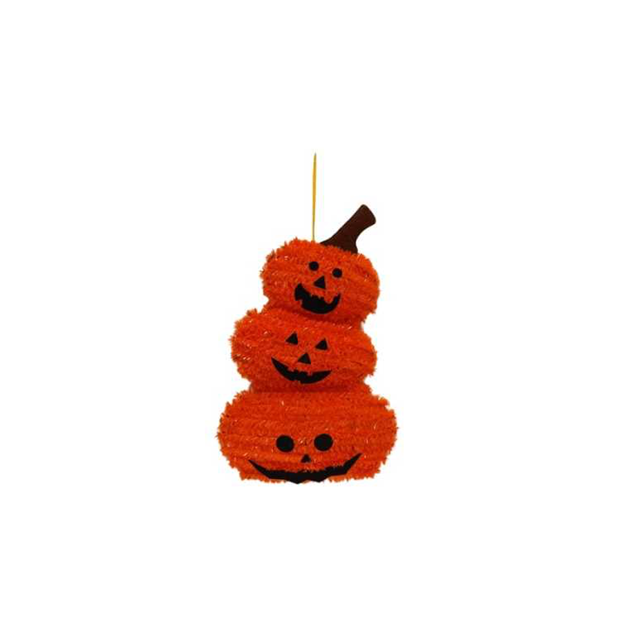 Decoração Halloween com 3 Abóboras