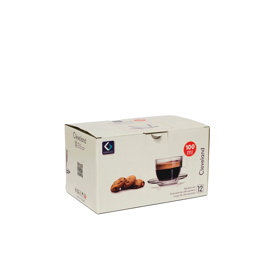 Conjunto de 6 Chávenas com Pires 100 ml