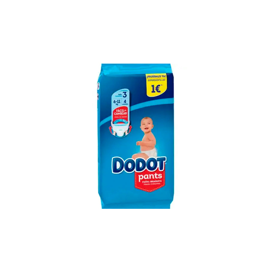 Dodot Pack 4 Cueca Pants 6-11 Kg T3