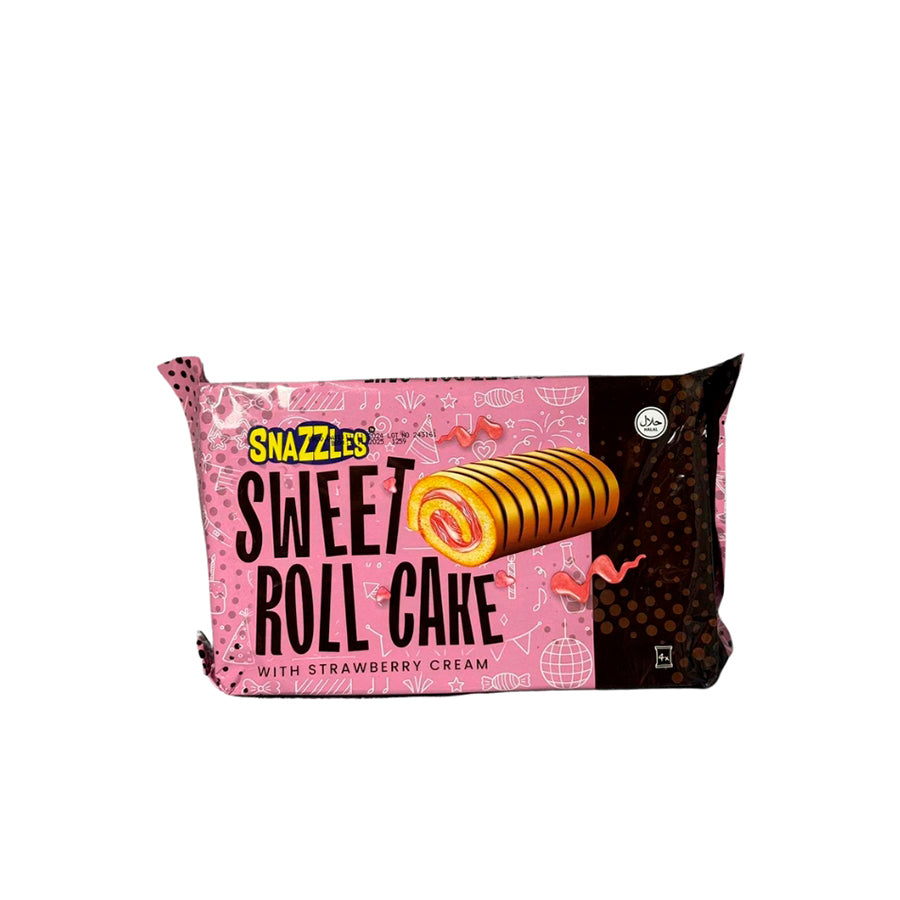Snazzles Bolo Sweet Roll com Recheio de Creme de Morango 4 x 50 gr