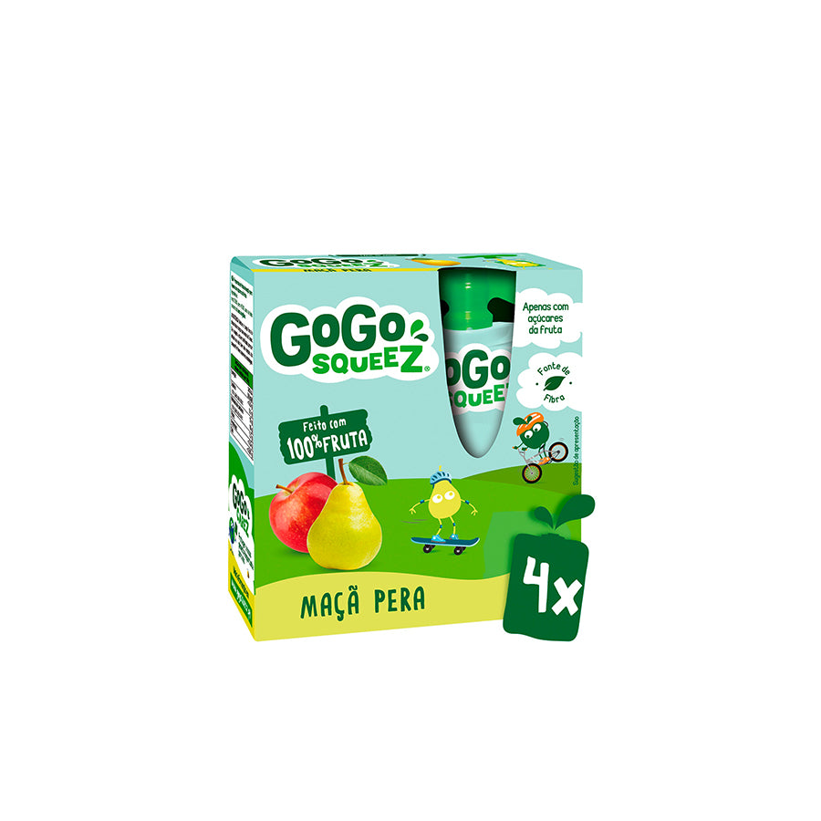 Gogo Squeez Saqueta de Maçã e Pera 4 x 90 gr