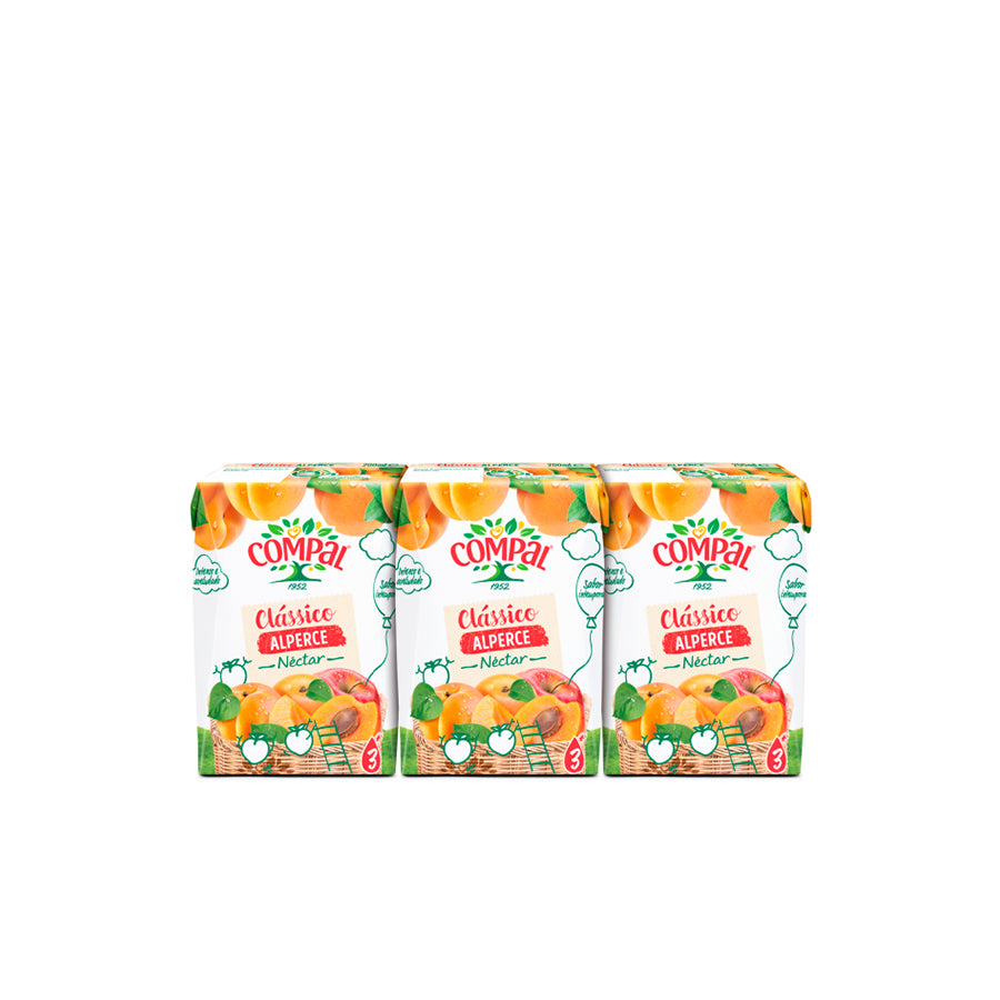 Compal Clássico Alperce 3 x 200 ml