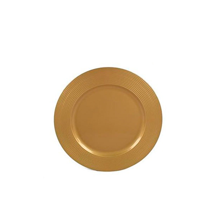 Prato Marcador Multirriscas Dourado 33 cm
