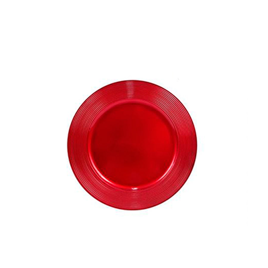 Prato Marcador Multirriscas Vermelho 33 cm