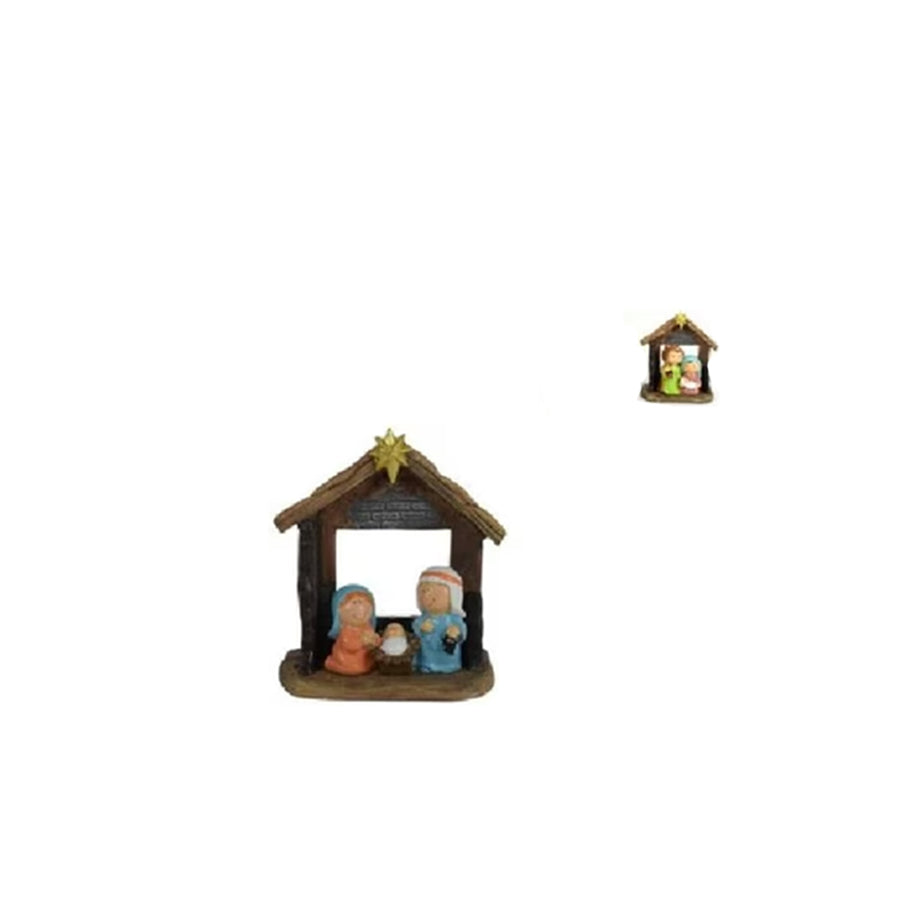 Presépio com Cabana 10 cm