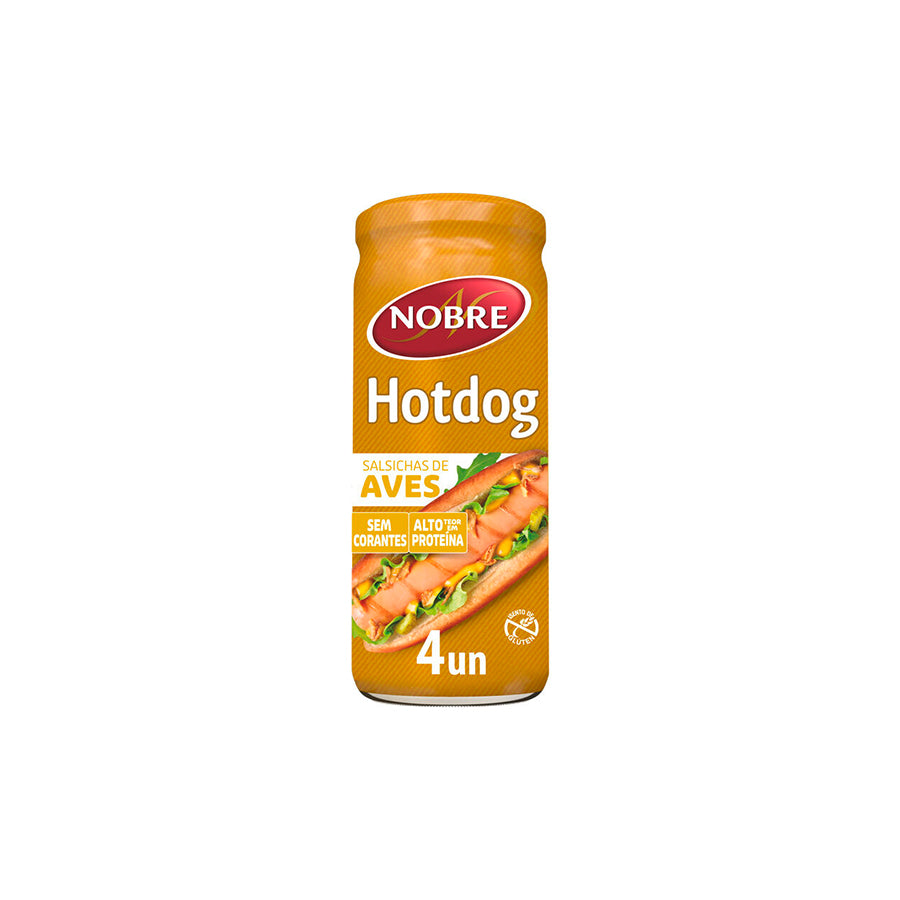 Nobre Salsichas Aves Hot Dog 4 un