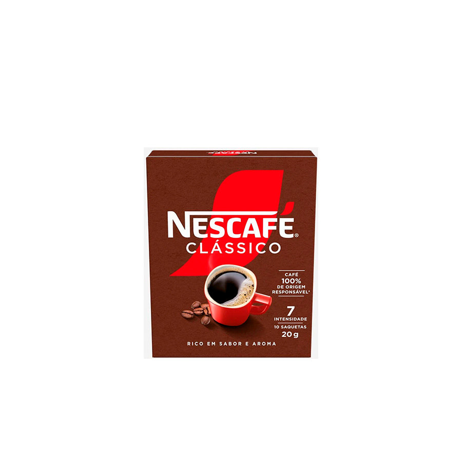 Nescafé Café Solúvel com Cafeína 10 x 20 gr