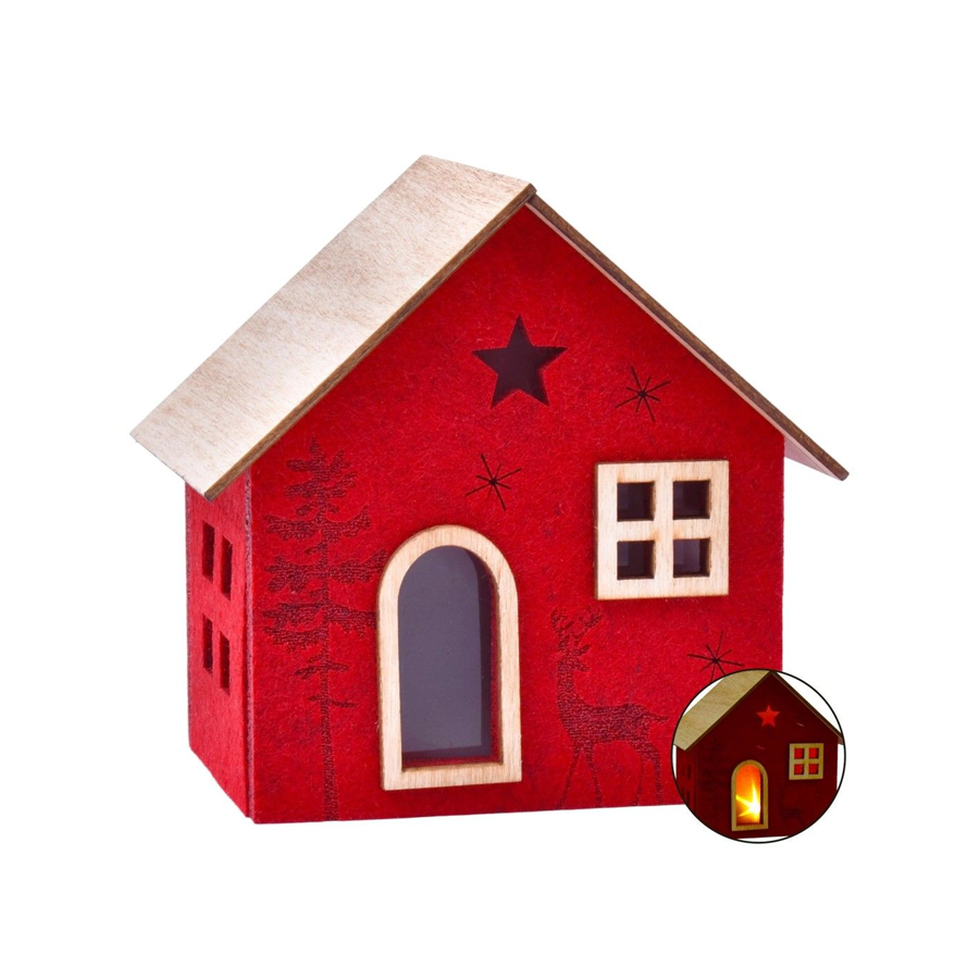Casa em Feltro com Luz