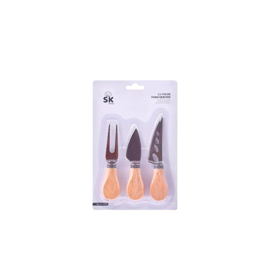 Pack 3 Facas para Queijo