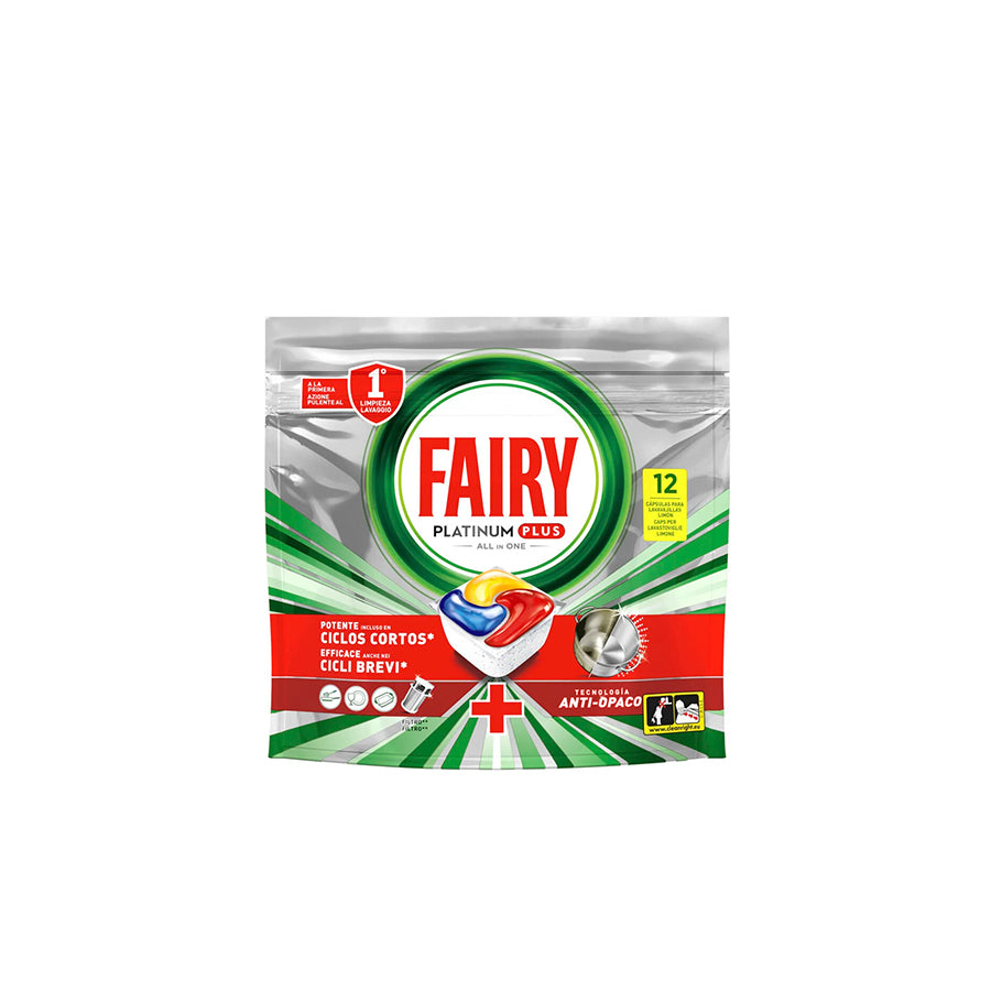 Fairy Detergente para Máquina da Loiça Platinum Plus Limão 12 un