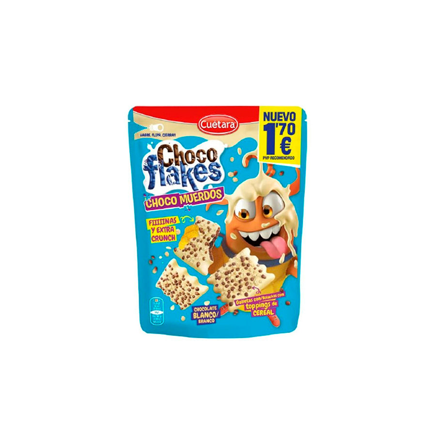 Cuétara Choco Flakes Choco Muerdos Chocolate Branco 70 gr