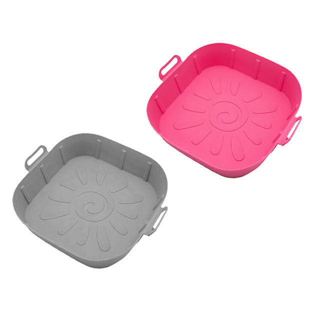 Forma de Silicone Quadrada p/Airfryer - 20x20x4.5cm