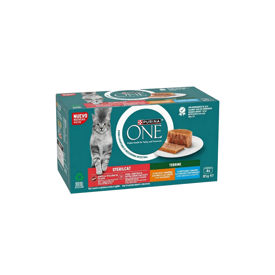 Purina ONE Gato Esterilizado Terrine 4 x 85g