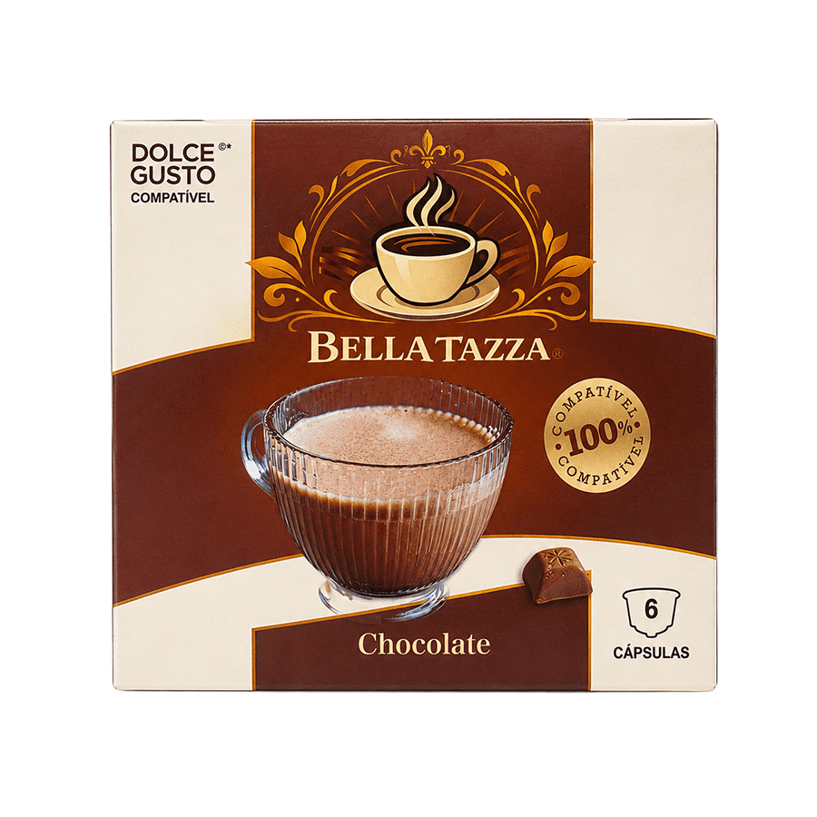 Bella Tazza Chocolate Cápsulas Compatível Dolce Gusto 6 un