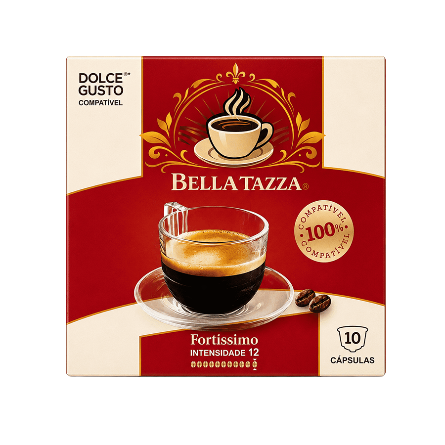 Bella Tazza Cápsulas Café Fortíssimo Compatível Dolce Gusto 10 un