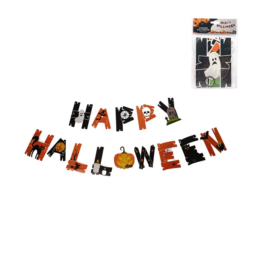 Grinalda com Letreiro Halloween