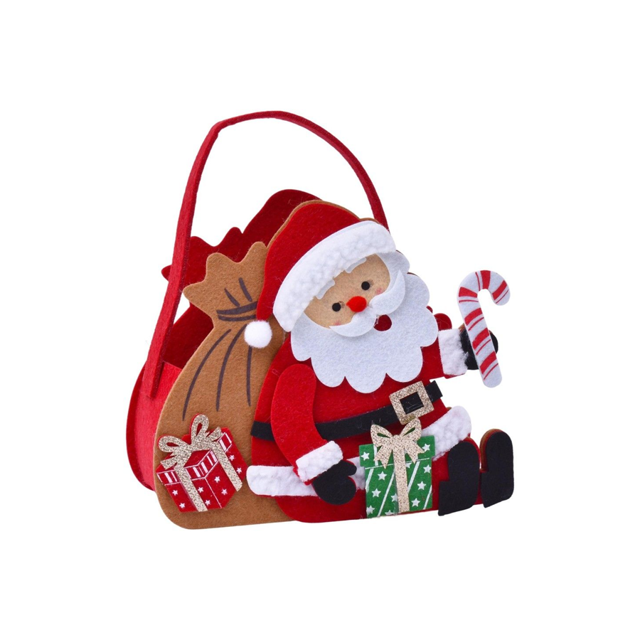Saco de Pai Natal em Feltro 21 x 18 cm