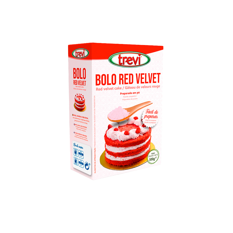 Trevi Preparado para Bolo Red Velvet 500 gr