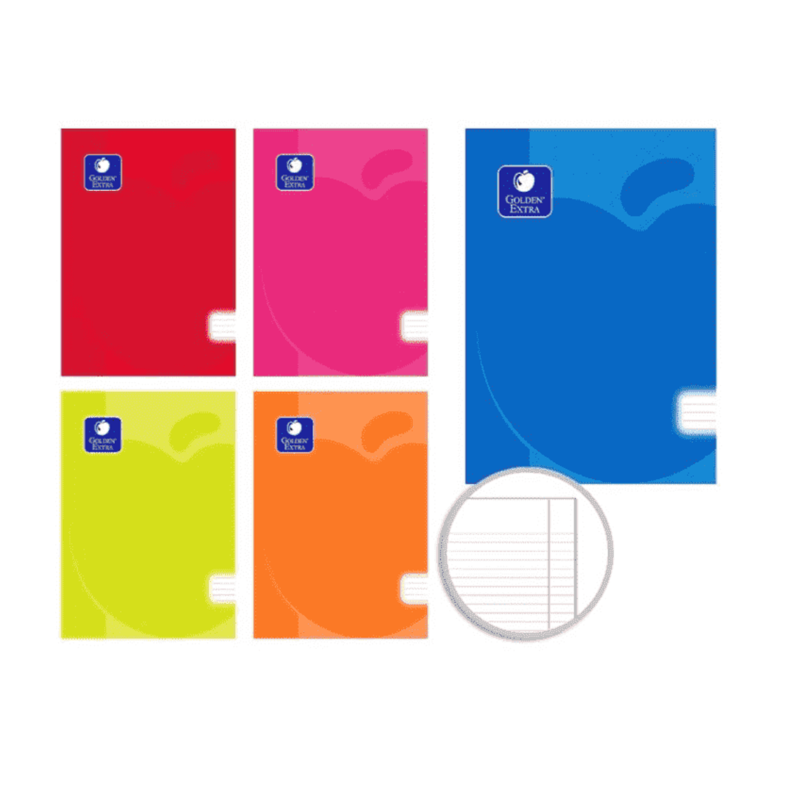 Caderno Golden PP Flex A4 48 Folhas Linhas