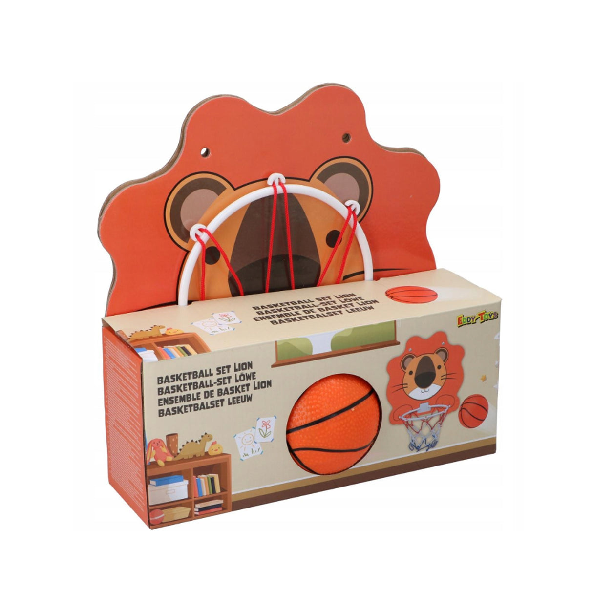 Conjunto de Basquetebol com Bola 40 x 30 cm