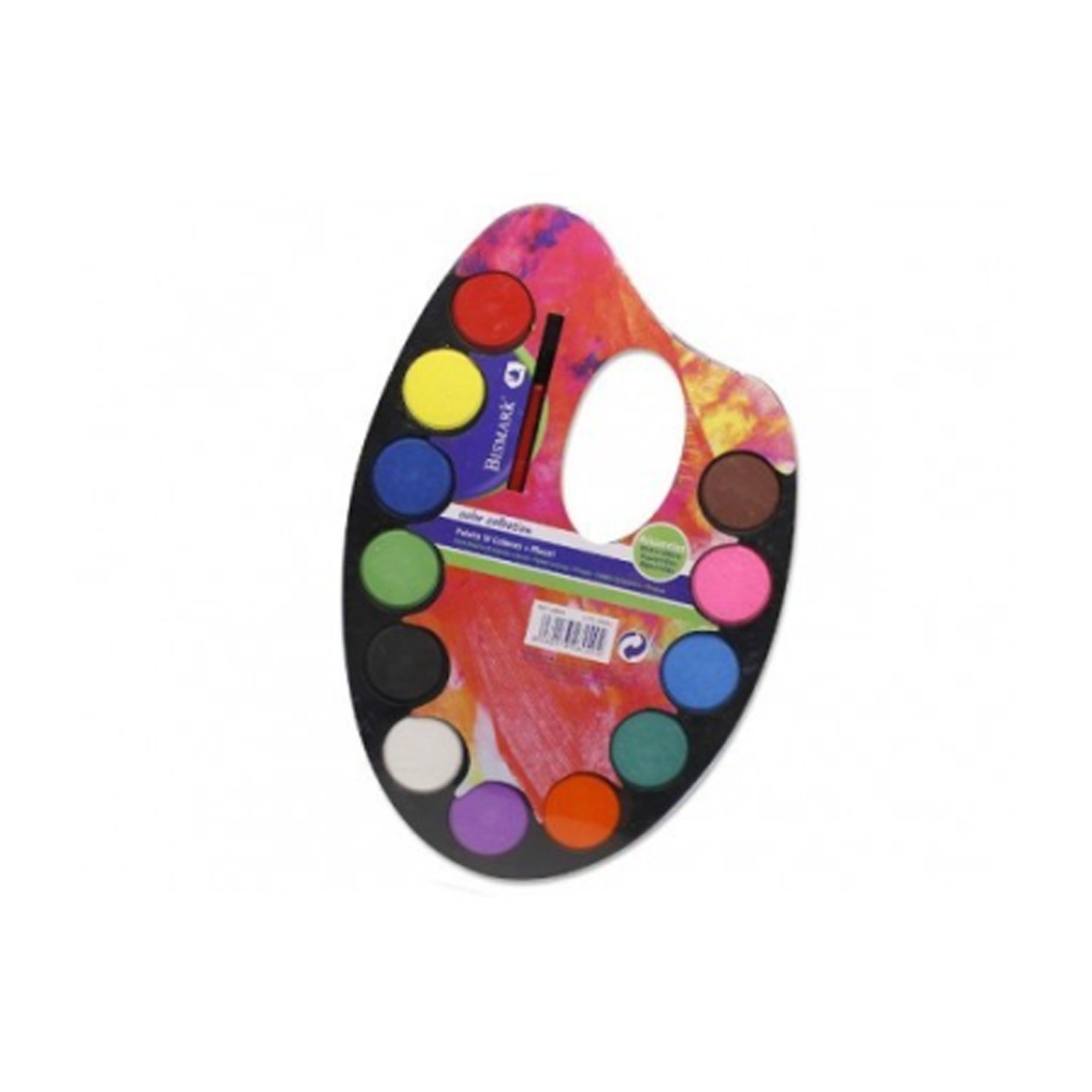 Conjunto Paleta 12 Aguarelas + Pincel