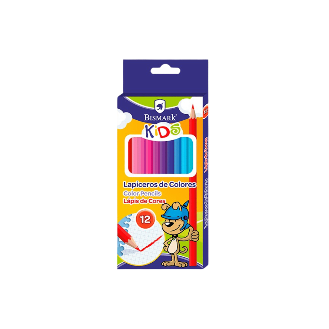 Caixa 18 Lápis de Cor Bismark Kids