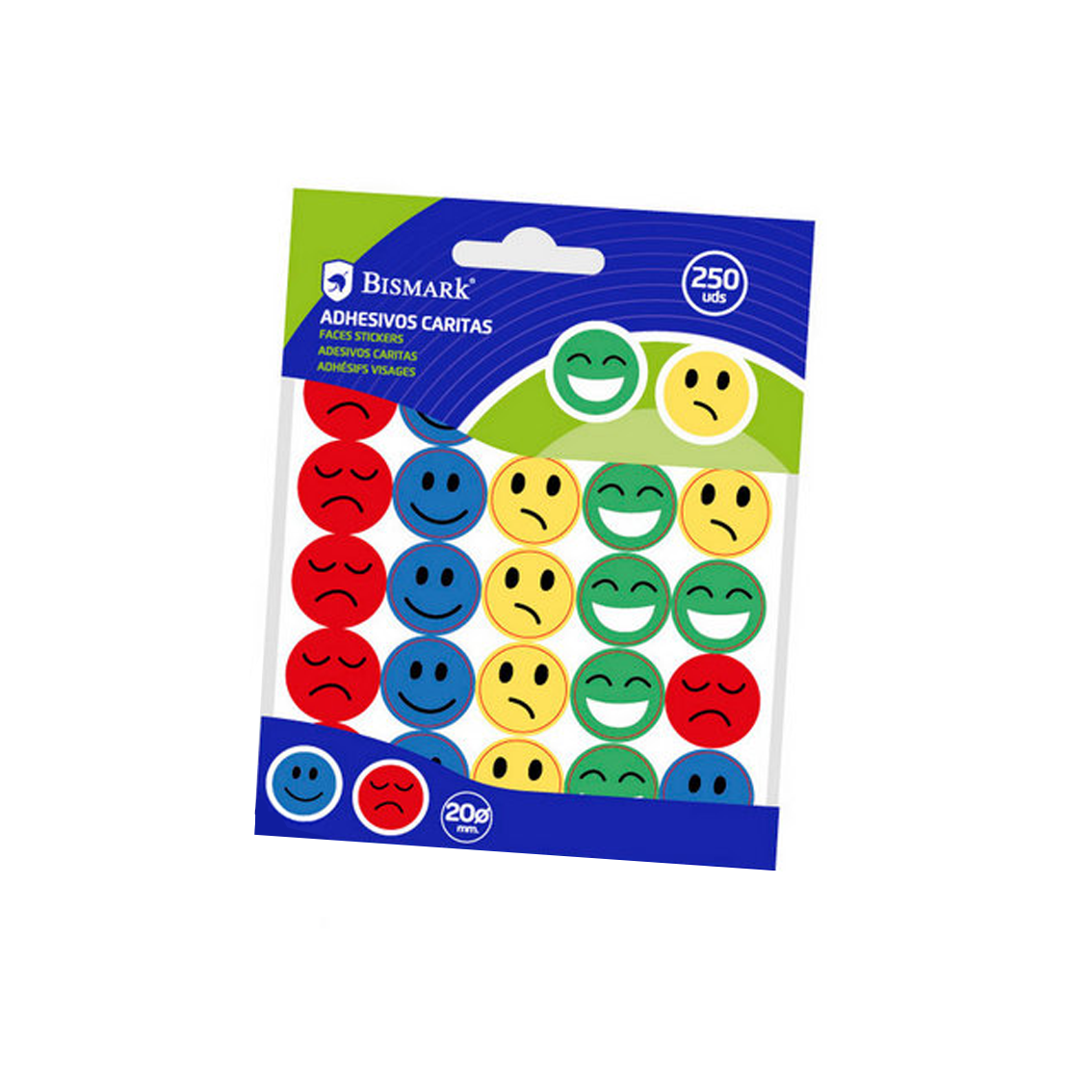 Bismark Pack 250 Autocolantes Faces