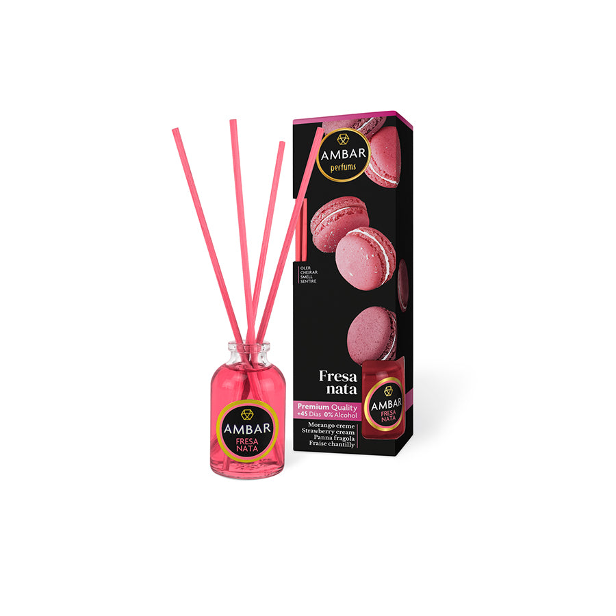 Ambar Ambientador Mikado Morango e Nata 30 ml