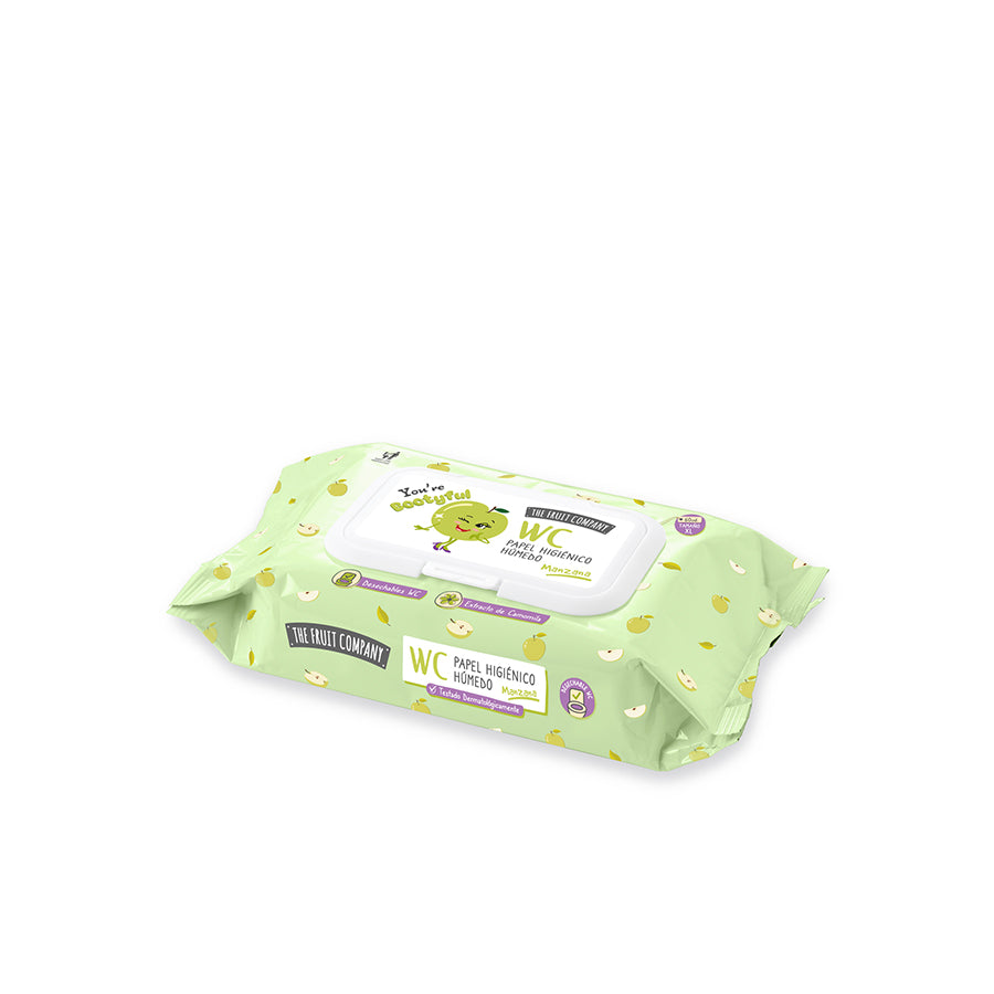 The Fruit Company Papel Higiénico Húmido Maçã 60 un