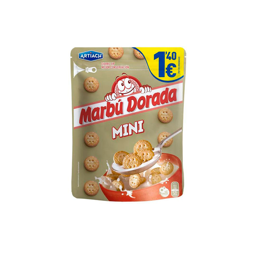 Artiach Marbu Dorada Bolacha Maria Mini 230 gr