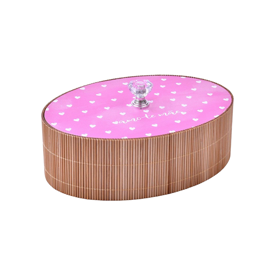 Caixa Decorativa em Bamboo Dia da Mãe