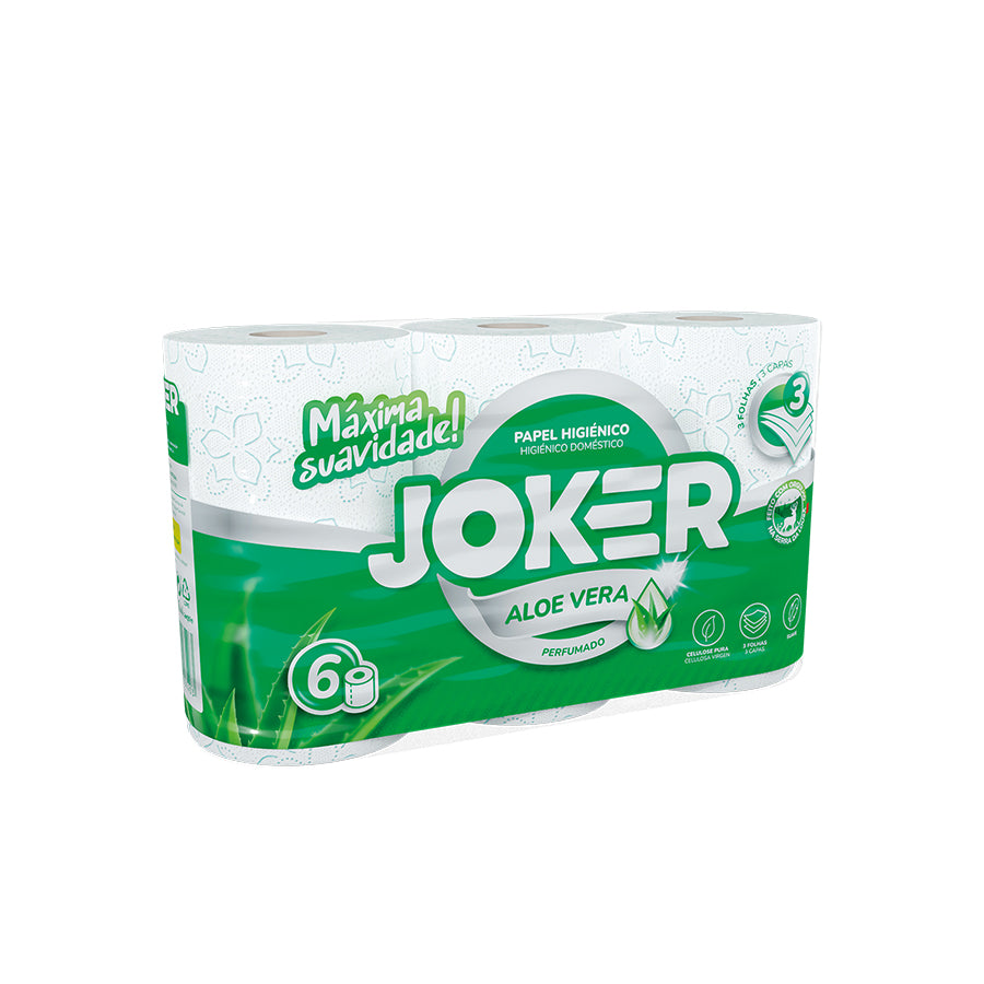 Joker Papel Higiénico Aloe Vera 6 Rolos