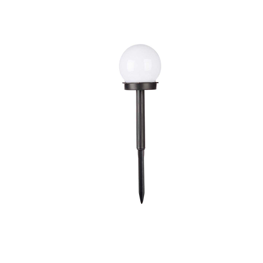 Candeeiro Solar Bola Luz Branca 10 cm