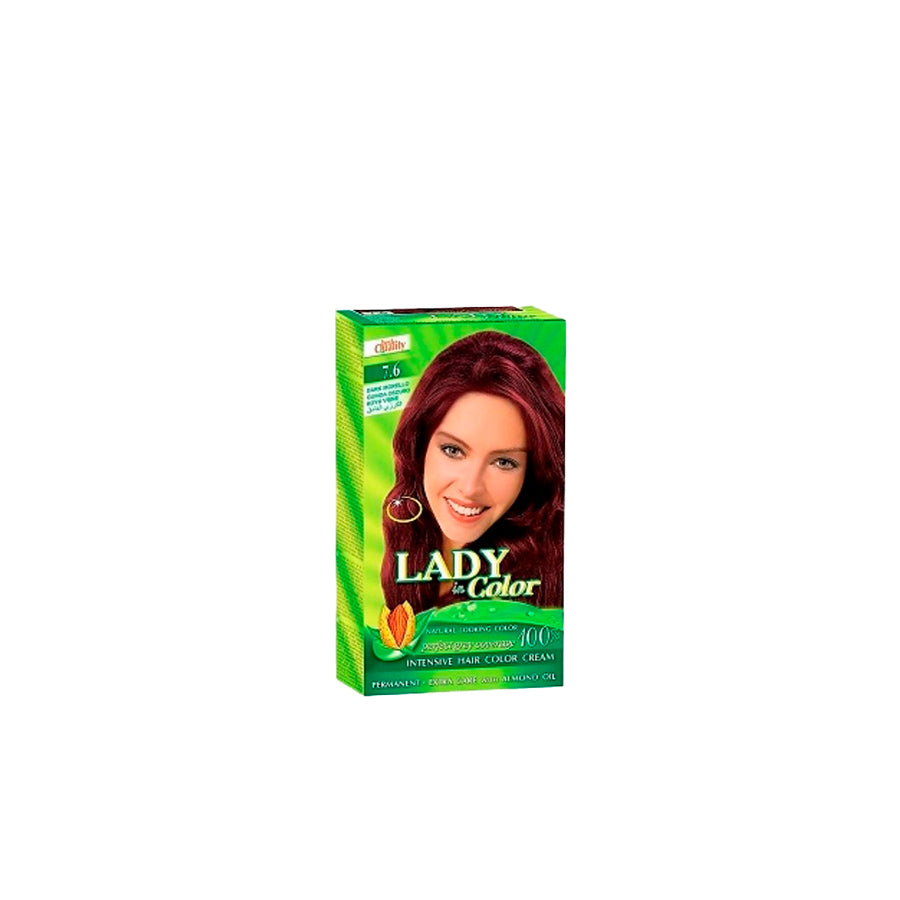 Lady Color Tinta de Cabelo 7/6 Ginga Escuro