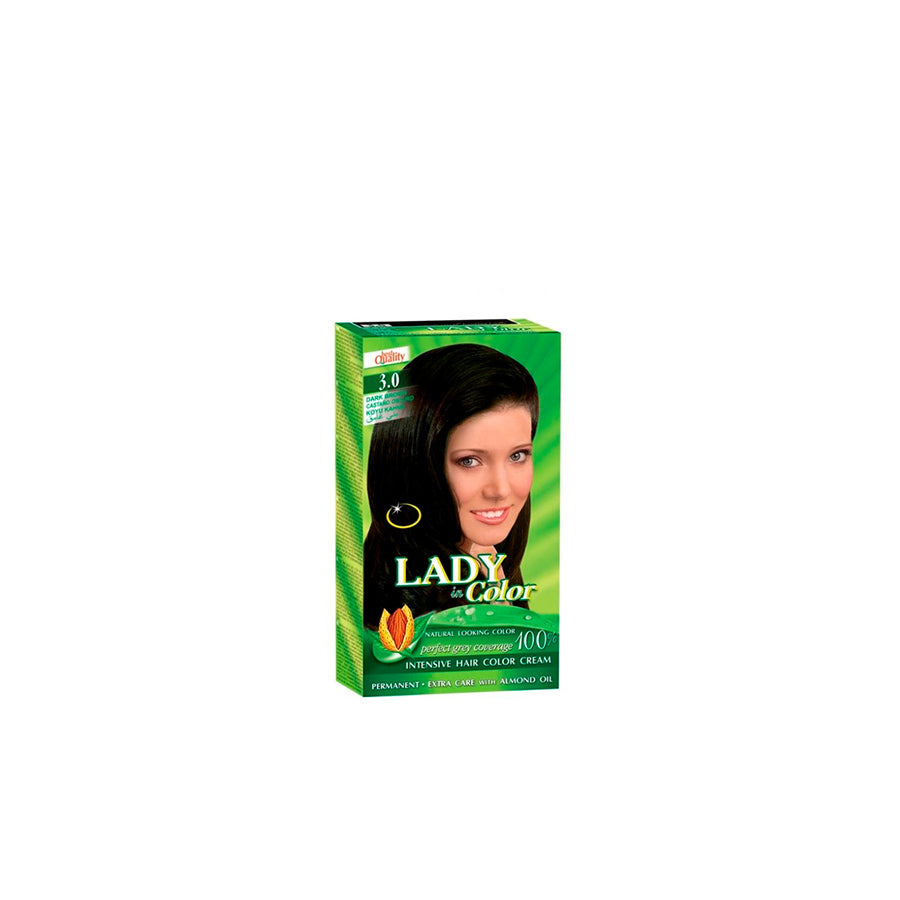 Lady Color Tinta de Cabelo 3/0 Castanho