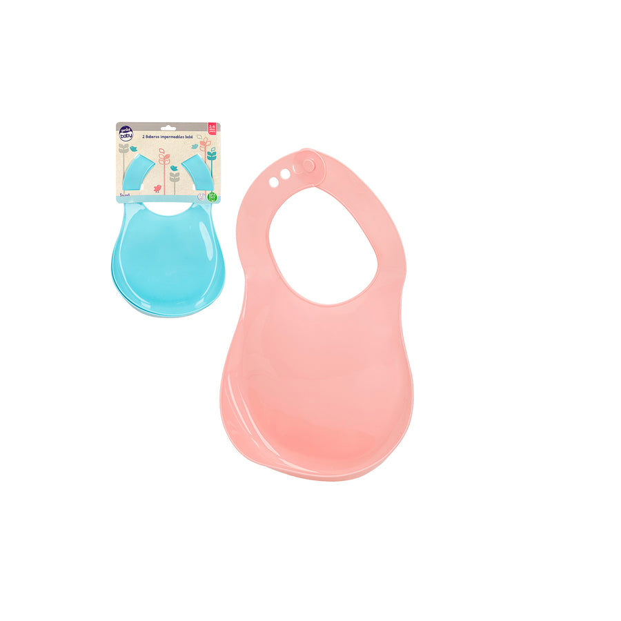 Pack 2 Babetes de Plástico Bebé