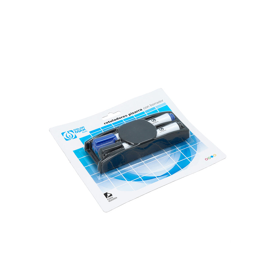 Pack 2 Marcadores + Apagador para Quadro Branco