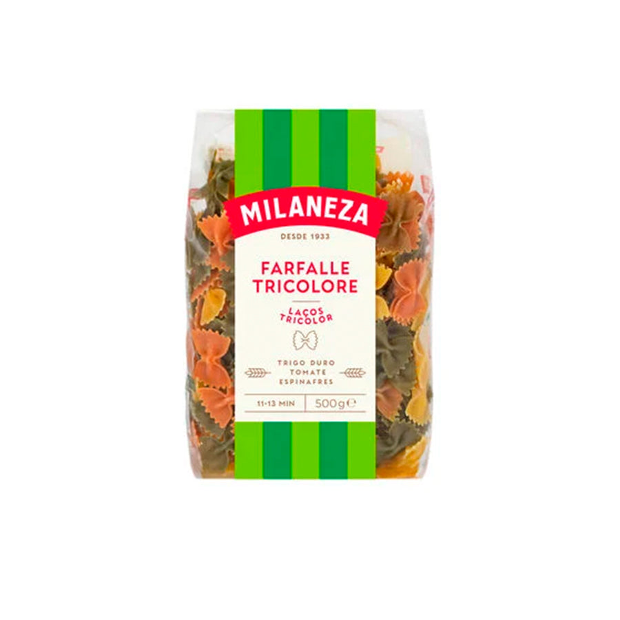 Milaneza Massa Laços com Vegetais Tricolor 500 gr