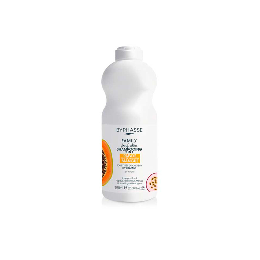 Byphasse Champô Family Fresh Papaia 2 em 1 750 ml