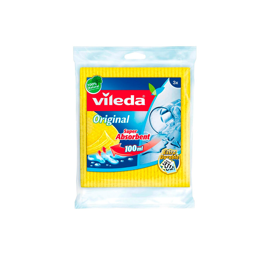 Vileda Pano Esponja Absorvente 3 un