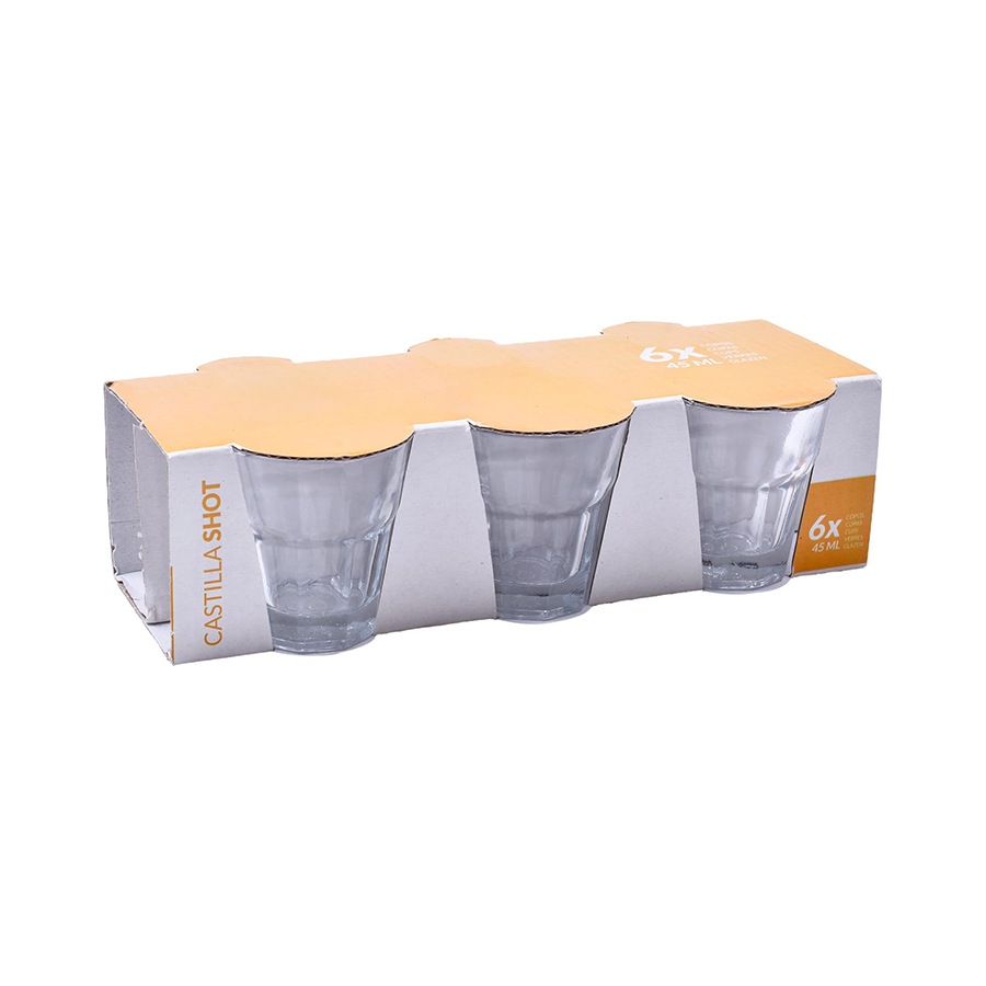 Conjunto 6 Copos de Shot Castilla 45 ml