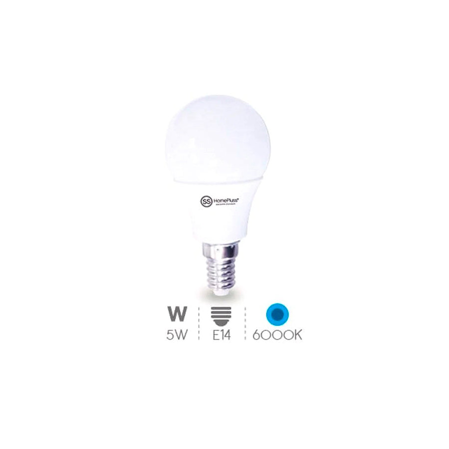 Lâmpada Led Esférica 5W 6000K E14