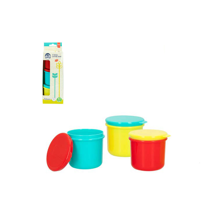 Pack 3 Caixas de alimentos para Bebé
