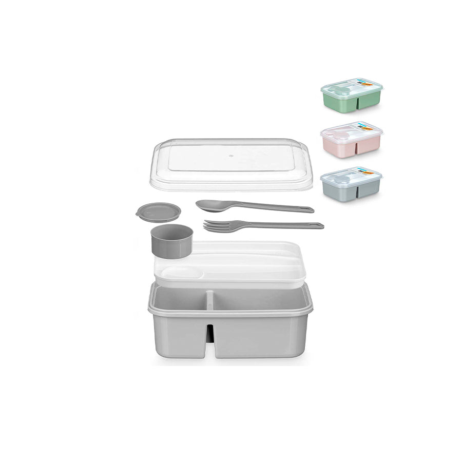 Caixa para Alimentos com Separador Talheres 1800 ml